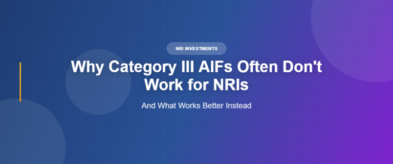 Category III AIFs for NRIs