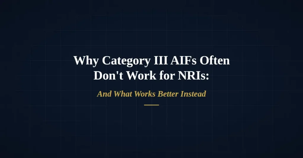 Category III AIFs for NRIs