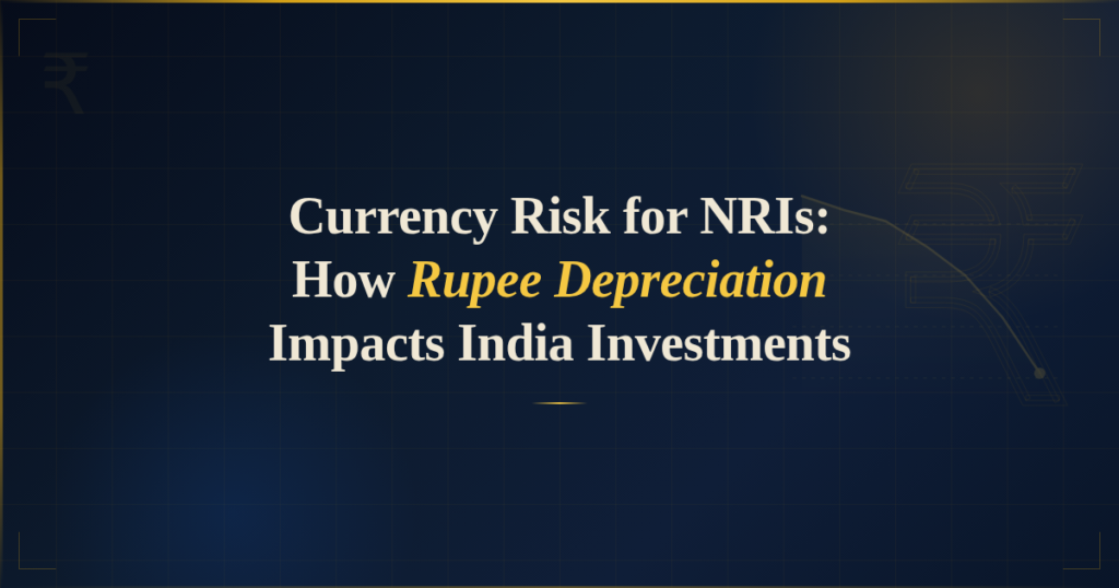 currency risk for NRIs illustrated by USD INR exchange rate impact on India investments