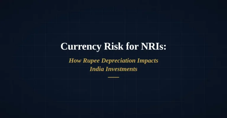 currency risk for NRIs illustrated by USD INR exchange rate impact on India investments