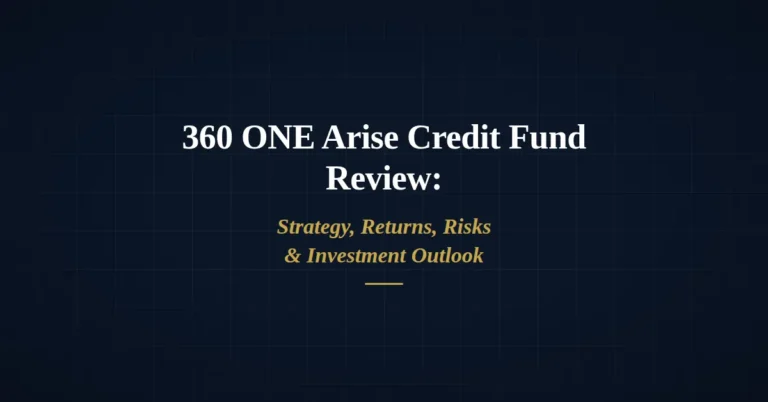 360 ONE ARISE Credit Fund review covering investment strategy, target returns, risks, and portfolio outlook