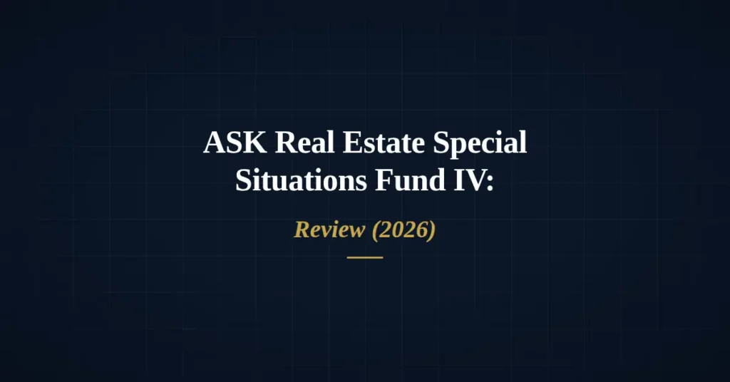 ASK Real Estate Special Situations Fund IV residential real estate debt AIF review