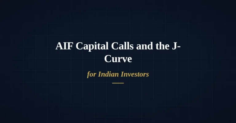 AIF capital calls and J-curve for Indian investors