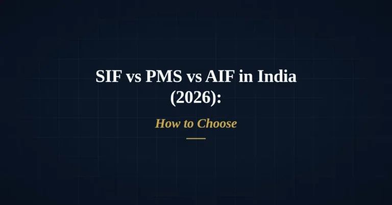 SIF vs PMS vs AIF comparison for Indian investors