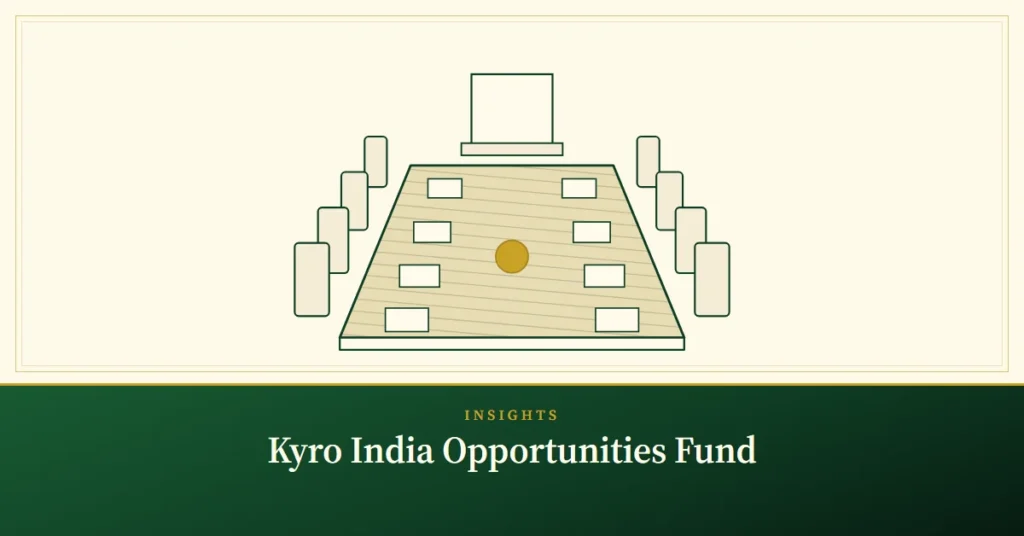Kyro India Opportunities Fund – engraved illustration: boardroom table and chairs