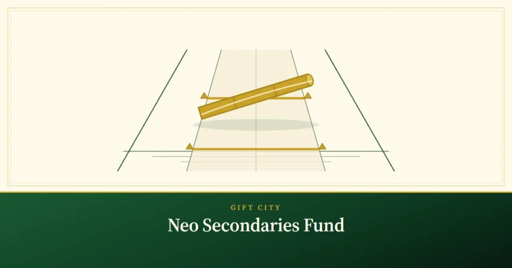 Neo Secondaries Fund – engraved illustration: relay baton handed on